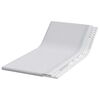 vidaXL Surmatelas Blanc 90 x 200 cm Tissu Jacquard
