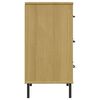 vidaXL Buffet avec 3 tiroirs Marron 77x40x79,5 cm Bois massif OSLO