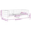 vidaXL Lit de repos sans matelas noir 100x200 cm velours