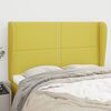 vidaXL T&ecirc;te de lit avec oreilles Vert 147x23x118/128 cm Tissu