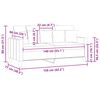vidaXL Canap&eacute; &agrave; 2 places Gris clair 140 cm Tissu