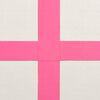 vidaXL Tapis gonflable de gymnastique avec pompe 60x100x15 cm PVC Rose