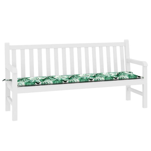 vidaXL Coussin de banc de jardin Vert 180 x 50 x 4 cm Tissu Oxford