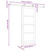 vidaXL Porte coulissante ORKDAL Marron 83 x 202 cm Pin massif