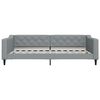 vidaXL Lit de jour avec gigogne sans matelas gris clair 100x200 cm