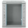 vidaXL Armoire réseau avec stockage Gris 53 x 45 x 60 cm Acier