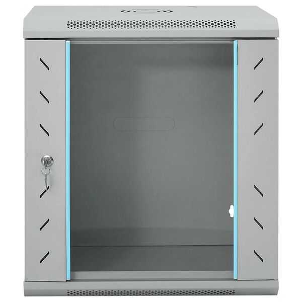 vidaXL Armoire réseau avec stockage Gris 53 x 45 x 60 cm Acier
