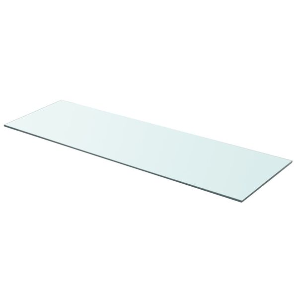 vidaXL Panneau pour &eacute;tag&egrave;re Verre transparent 90 x 30 cm