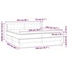 vidaXL Sommier &agrave; lattes de lit avec matelas Rose 200x200 cm Velours