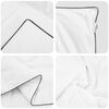 vidaXL Duvet d'hiver avec oreiller 3 pcs Blanc Plume de canard