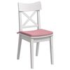 vidaXL Coussins de si&egrave;ge 4 pcs Rose 40 x 40 x 3 cm Velours