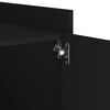 vidaXL Table de chevet noir 45x50x50 cm bois d&rsquo;ing&eacute;nierie