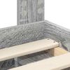 vidaXL Cadre de lit Gris Sonoma 180 x 200 cm Bois de pin massif
