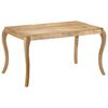 vidaXL Table de salle &agrave; manger 135x75x76 cm Bois de manguier massif