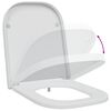 vidaXL Si&egrave;ge de toilette Blanc 47,5 x 35 x 3,6 cm Duroplast