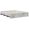 vidaXL Cadre de lit Gris b&eacute;ton 180 x 200 cm Bois d'ing&eacute;nierie