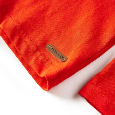 T-shirt pour enfants à manches longues orange vif 140