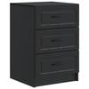 vidaXL Cabinet de chevet Noir 43 x 41 x 63,5 cm Bois d'ing&eacute;nierie