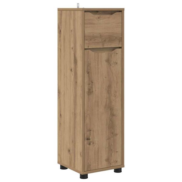 vidaXL Cabinet de salle de bain Ch&ecirc;ne artisanal 30,5 x 30 x 101 cm