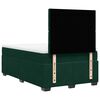 vidaXL Sommier &agrave; lattes de lit et matelas Vert fonc&eacute; 120x200cm Velours