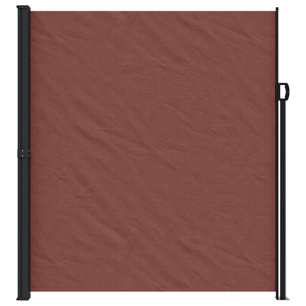 vidaXL Auvent lat&eacute;ral r&eacute;tractable marron 220x600 cm