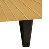 vidaXL Buffet Noir et or 60 x 33 x 75 cm Bois de mangue massif