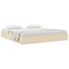 vidaXL Lit de Rangement avec t&ecirc;te de lit Cr&egrave;me 180 x 200 cm tissu