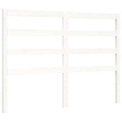 vidaXL Cadre de lit sans matelas blanc bois de pin massif