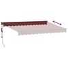 vidaXL Auvent r&eacute;tractable automatique bordeaux 350x250 cm