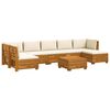 vidaXL 8 pc Ensemble de canap&eacute;s d'ext&eacute;rieur Bois d'Acacia Massif