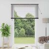 vidaXL Store de Fen&ecirc;tre avec des rideaux Noir Aluminium