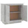 vidaXL Buffet Gris béton 80x40x75 cm Bois d'ingénierie