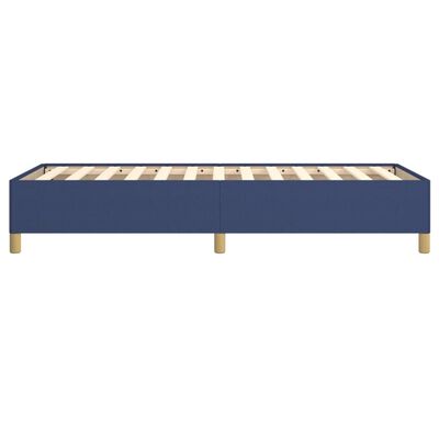 vidaXL Cadre de lit sans matelas bleu 90x200 cm tissu