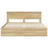 vidaXL Cadre de lit Ch&ecirc;ne Sonoma 180 x 200 cm Bois Ing&eacute;nierie