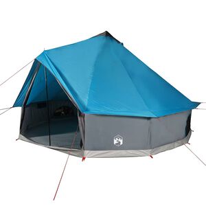 vidaXL Tente familiale tipi 8 personnes bleu imperm&eacute;able