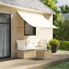 vidaXL Auvent r&eacute;tractable cr&egrave;me 200x150 m tissu et acier