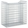 vidaXL Lit sur&eacute;lev&eacute; gabion 50 x 100 x 100 cm Acier galvanis&eacute; Argent&eacute;