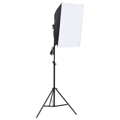 vidaXL Kit de studio photo avec éclairage toile de fond et réflecteur