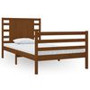 vidaXL Cadre de lit sans matelas marron miel 100x200cm bois pin massif