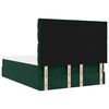 vidaXL Cadre de lit ottoman avec matelas vert fonc&eacute; 140x190 cm velours