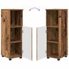 vidaXL Cabinet de salle de bain avec porte Bois Ancien 30 x 35 x 95 cm