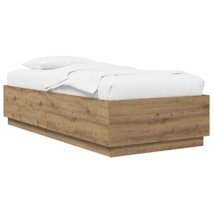 vidaXL Cadre de lit Ch&ecirc;ne artisanal 80 x 200 cm Bois d'ing&eacute;nierie