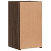 vidaXL Tables de chevet 2pcs ch&ecirc;ne marron 35x34x65cm bois d'ing&eacute;nierie