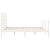 vidaXL Cadre de lit sans matelas blanc 160x200 cm bois massif