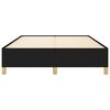 vidaXL Cadre de lit sans matelas noir 140x200 cm tissu