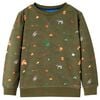 Sweatshirt pour enfants kaki 128