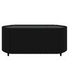vidaXL Salon de jardin 4 pcs avec coussins Noir R&eacute;sine tress&eacute;e