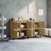 vidaXL Buffets 2 pcs ch&ecirc;ne sonoma 60x35x70 cm bois d'ing&eacute;nierie