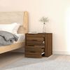 vidaXL Table de chevet murale Ch&ecirc;ne marron 50x36x47 cm