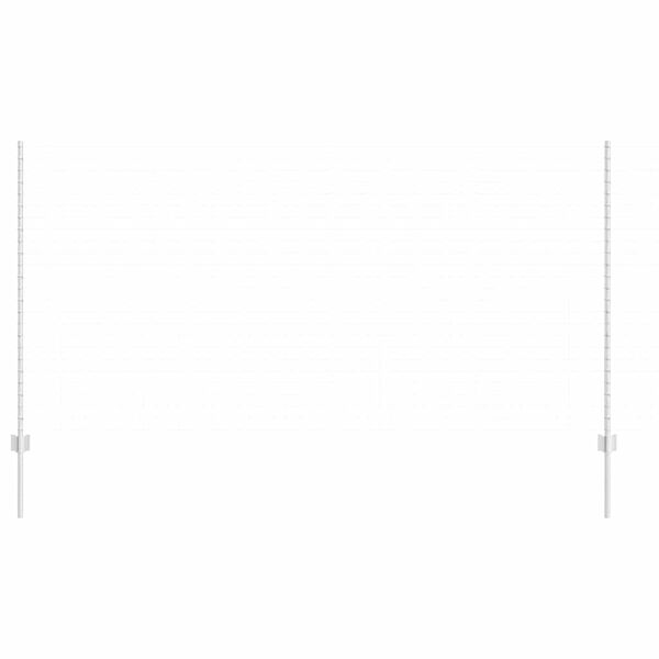 vidaXL Poteau de cl&ocirc;ture. 5 pcs Argent&eacute; 140 cm Acier